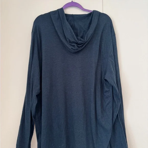 Threads for Thought Men’s 3XL Lightweight Hoodie | Navy | New - Picture 3 of 4